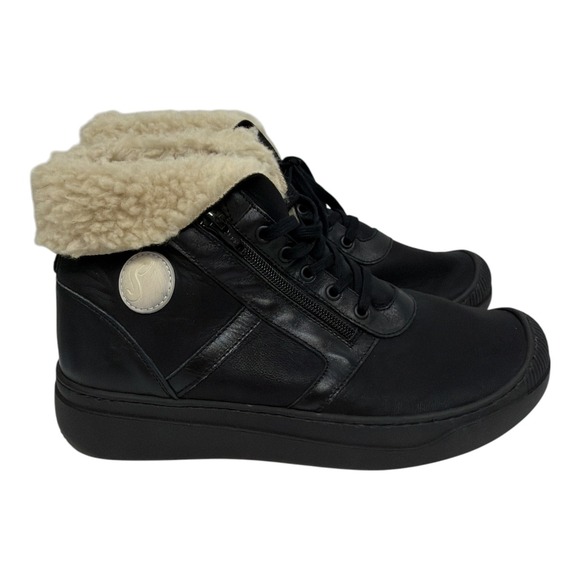 Fly London Shoes - Softinos by Fly London Alio Faux Shearling Bootie Womens Size 42 NWT Portugal